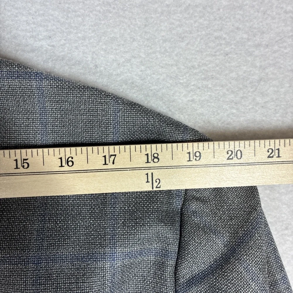 Brooks Brothers Regent Sit Jacket Unstructure 44R Gray Windowpane Reda Wool FLAW